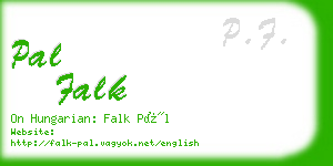 pal falk business card